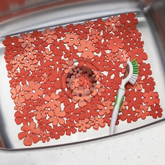 Sink Mat Red New - Picture 1 of 2